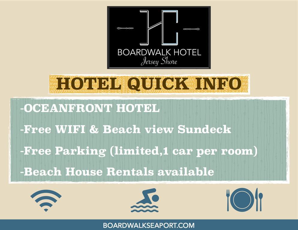 סי-סייד הייטס Boardwalk Hotel Charlee & Apartments Beach Hotel Oceanfront מראה חיצוני תמונה
